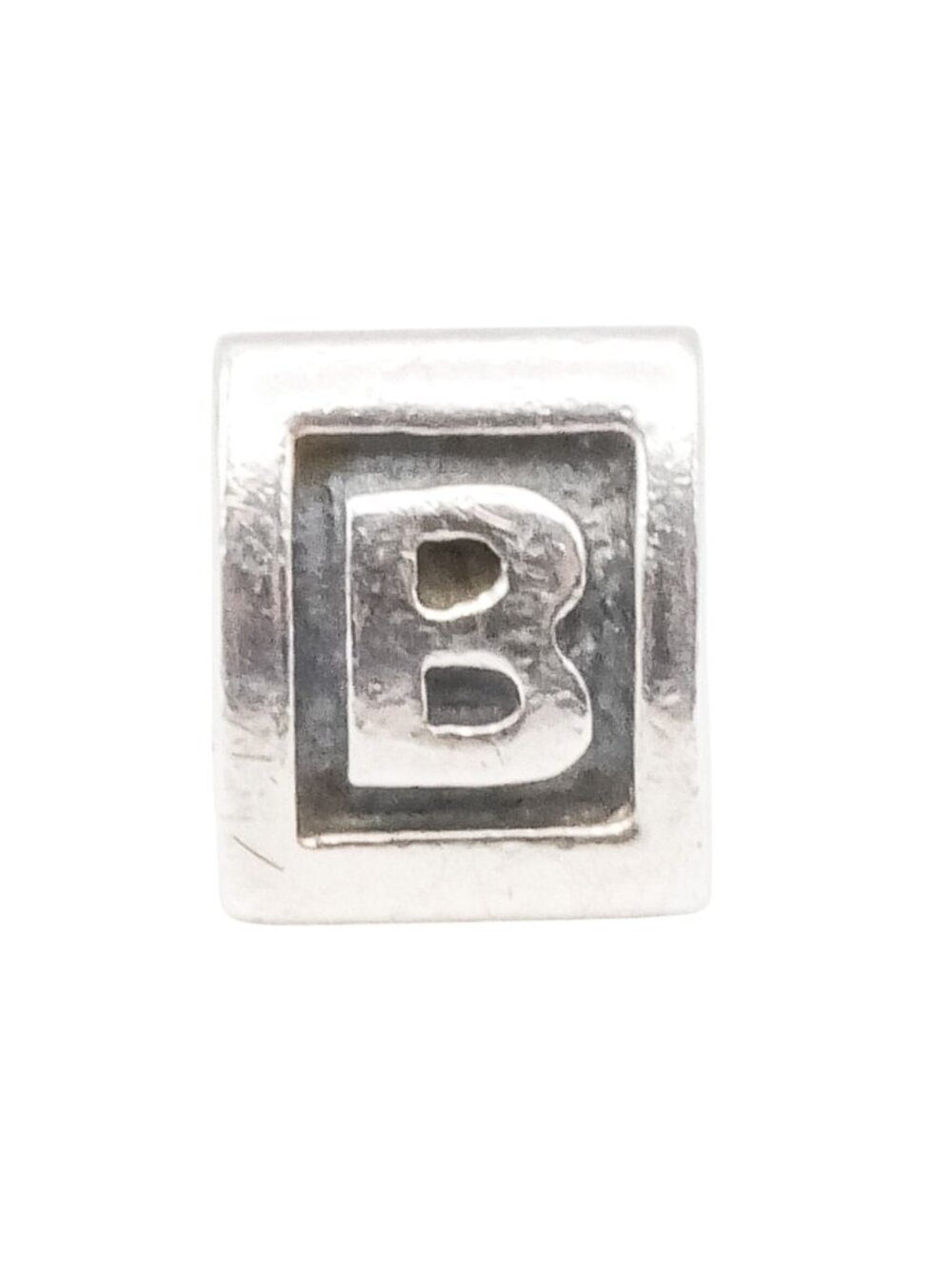 Pandora Letter B Alphabet Charm Sterling Silver Initial Bead Retired